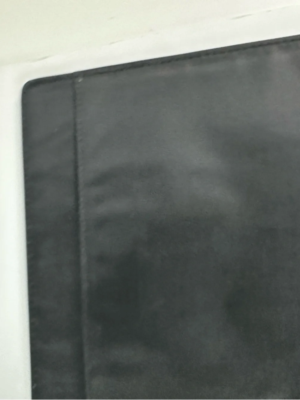 Buxton Black Quilted 8.5 x 11 Padfolio Pen Holder, Card Slot, Legal Pad Holder